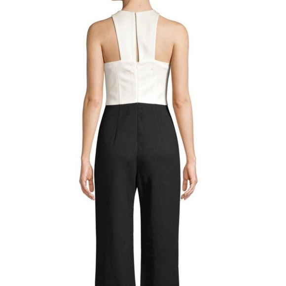 🎄SALE🎄NWT Trina Turk black & white halter jumpsuit - Picture 3 of 7
